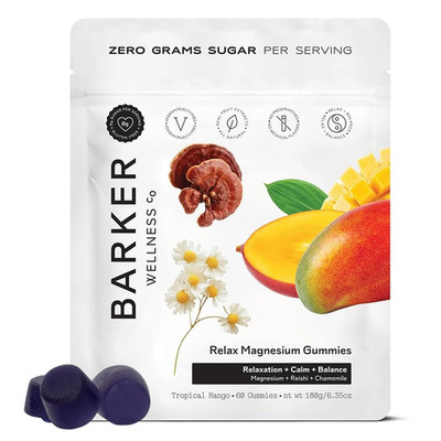 Barker Wellness Co Barker Wellness Magnesium Relax Gummies Advanced Stress