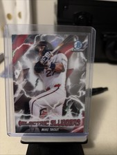 2026 Bowman Chrome #ES-25 Mike Trout Electric Sluggers Refractor LA Angels