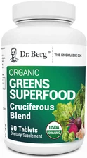Dr. Berg'S Greens Superfood Cruciferous Vegetable Tablets - Vegetable Supplement