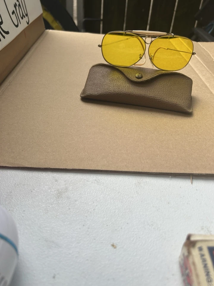 Gafas de sol de colección RAY-BAN B&L 1/10 12k GF Kalicromo Agujero de bala Shooter con estuche EE. UU. Foto 3 de 4