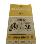 Washington Redskins @ Baltimore Ravens 2018 Stadium Services Pass Ticket RV Tech — photo 1