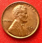 1942-S Lincoln Wheat Cent Penny GEM RB BU From an Original Bank Roll