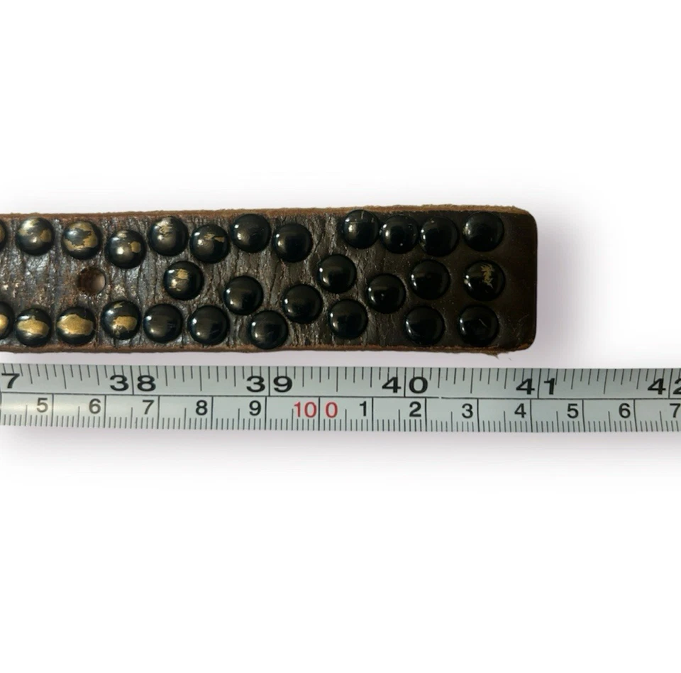 Cluster Women's Brown Belt Genuine Leather - Size M - 1 1/8" Wide - Dress Wear - Image 3 of 4