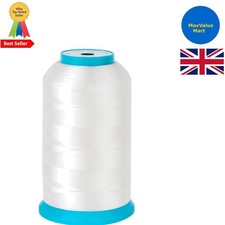 White Huge Spool 5000M 5500Y Bobbin Thread for Embroidery and Sewing Machines