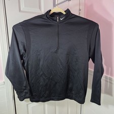 Nike Golf Therma-FIT Quarter Zip Pullover Men  s XLarge Black Fleece Athletic Top