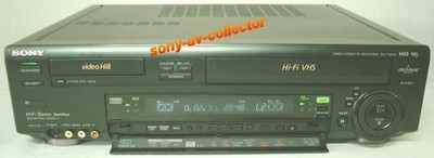 Sony SLV-T2000 PAL Hi8 8mm VHS SVHS Dual VCR Deck Player Recorder