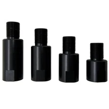 Barrel Extension 1/2x28 Thread – CNC Machined Steel – Black – 1.5" Long