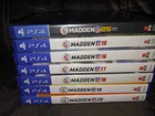 PlayStation 4 Lot of 7 Madden Games 14 -15 -16 -17 -18 -19 -20 PS4 Lot 2 New
