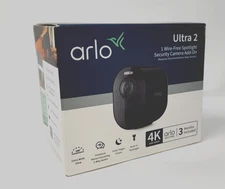 Arlo Ultra 2 Wireless Add On Spotlight Security Camera 4K UHD Battery & Mount