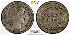 1914 S Barber Dime PCGS AU 53 Sharp Original Better Date