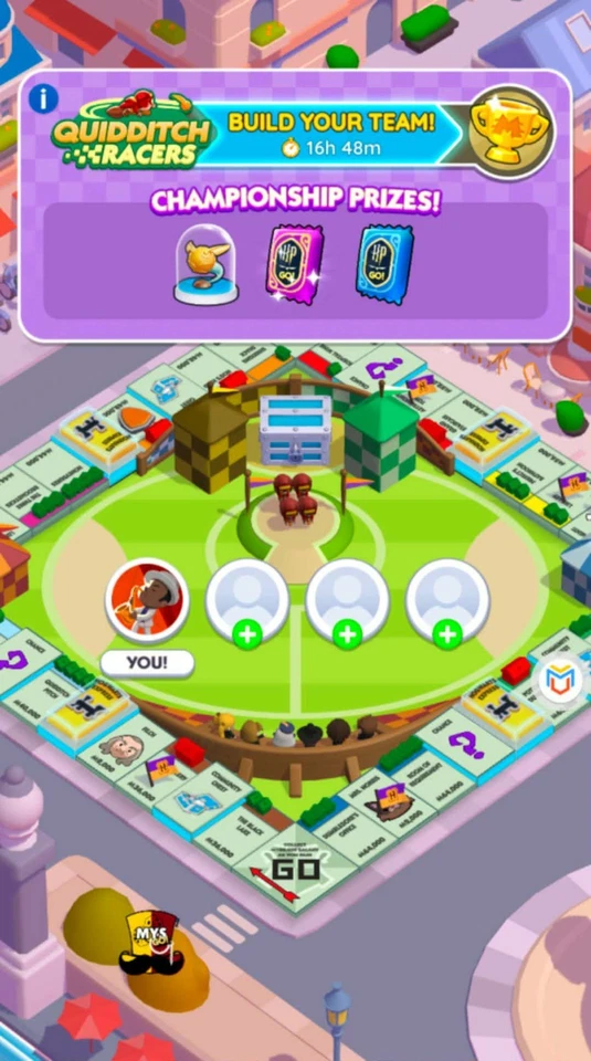 Monopoly Go Quidditch Racers 15k each race ,Total 45k points
