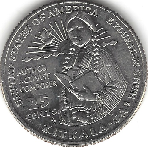 2024-P 25c ZITKALA SA AMERICAN WOMEN QUARTER (US COIN, MONEY, COLLECTIBLE) - Picture 3 of 3