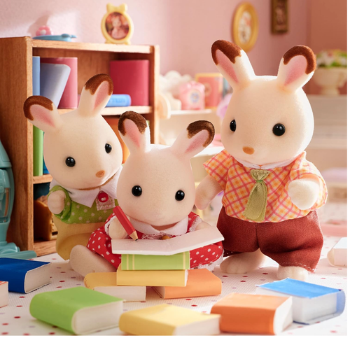 Sylvanian Families EPOCH FS-46 Chocolate Rabbit Family Calico Critters Japan 005 - Picture 5 of 8