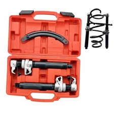 Coil Spring Compressor Tool, Heavy Duty Macpherson Strut Spring Compressor Red