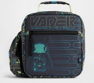 **NEW** Gap Star Wars Vader Kids Insulated Lunch Bag with Water Bottle Pocket