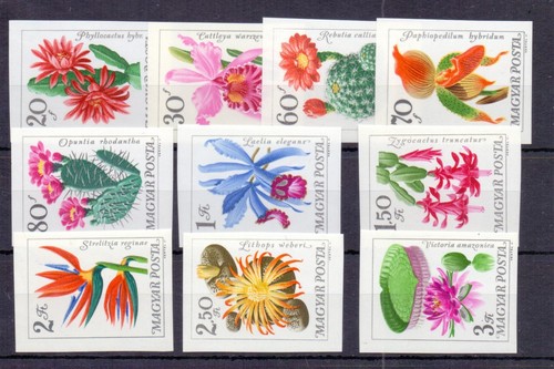 SET FIORI IMPERFETTI UNGHERIA 1965 (10) MNH - Foto 1 di 2
