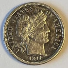1911 Barber Dime AU Details Cleaned Light Scratches