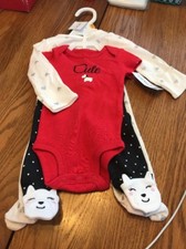 CARTER'S Cute SLEEPER 3 Pieces Size Newborn Ships N 24h-Brand New