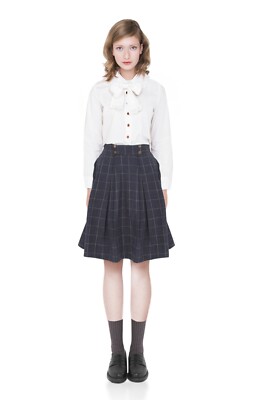 US SELLER | Mayla Japanese Boutique Classic Navy Skirt Size 2 (Japan  Large )
