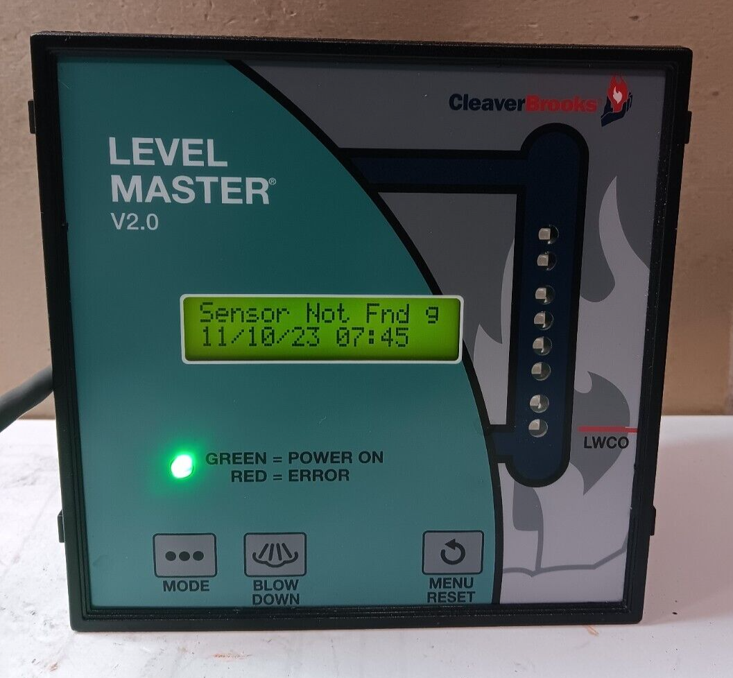 CLEAVER BROOKS CBLME-A 623-00193-000 LEVEL MASTER V2.0 LEVEL CLEAVER BROOKS CBLME-A 623-00193-000 LEVEL MASTER V2.0 LEVEL