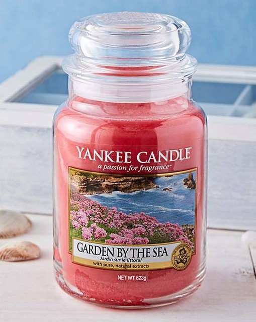 Yankee candle☆☆ GARDEN BY THE SEA Large Jar Candles,Fresh Scent eBay