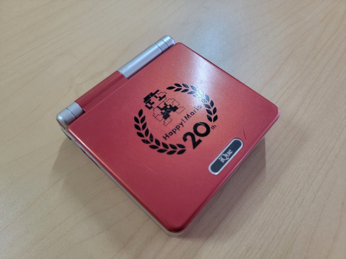 iQue Nintendo Game Boy Advance SP Happy Mario 20th Anv Edition AGS 