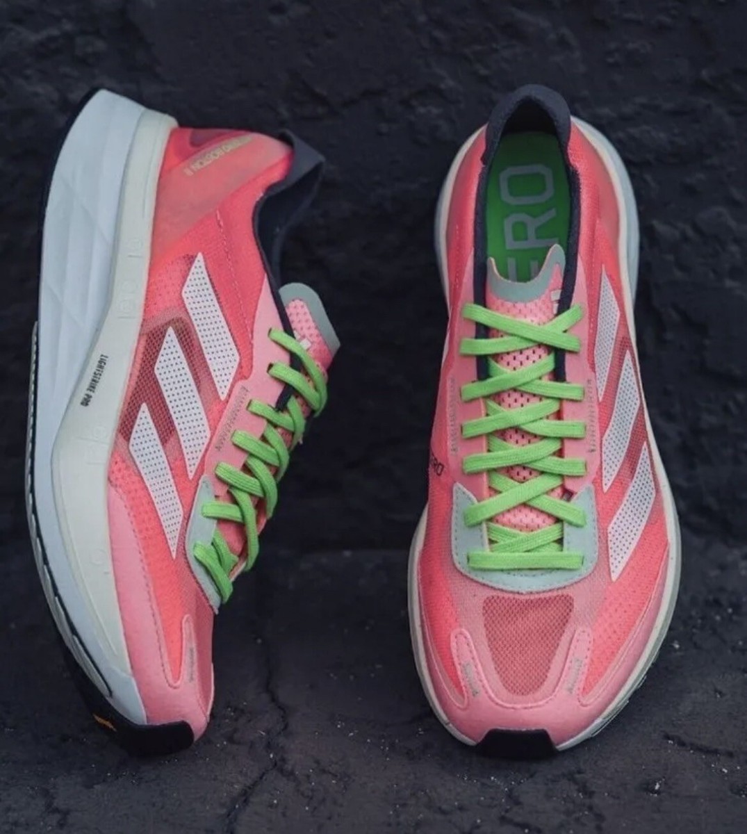 Adidas Adizero Boston 11 GX6656 Pink Running Race Shoes