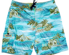 NEW QUIKSILVER VINTAGE 90'S Y2K USA MADE MENS 36 BOARD SHORTS LONG BAGGY LOOSE