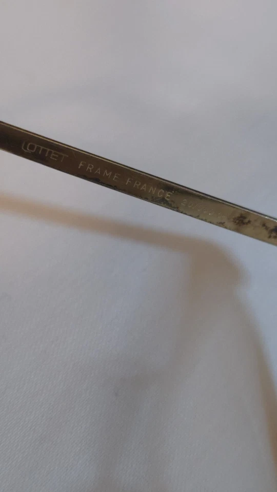 Vintage Cottet Frame France 20/000 14k Gold Filled Glasses - Image 2 of 4
