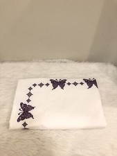 Pottery Barn Kids Windsor Embroidered Butterfly Cotton Duvet Cover Full/ Queen