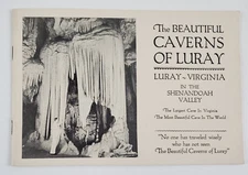 1945 Caverns of Luray Virginia VA Shenandoah Cave Vintage Travel Booklet