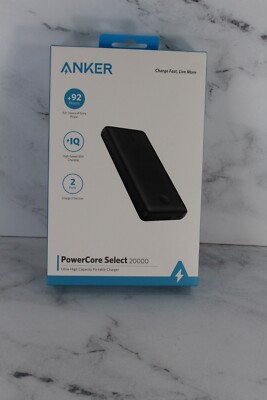 Anker PowerCore Select 20000mAh 2 Port Ultra-High Cap 5V Portable Charger