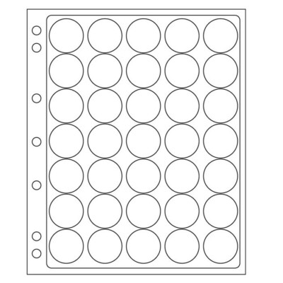 4 Lighthouse Grande Encap Pages For 28-29mm Round Capsules Clear Archival Pages