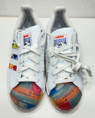 Adidas Mens Superstar Multi Logo Shoes Size 5.5 | eBay
