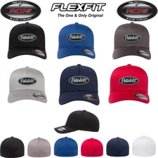 PETERBILT TRUCK  BLACK Embroidered Patch CURVED or FLAT BILL FLEXFIT HAT