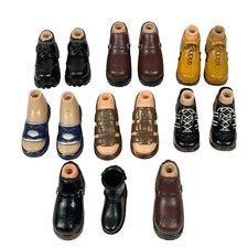 Bratz Boyz Doll Shoes Sandals Lot of 6 Pairs Black Brown Gold Blue 3 Singles