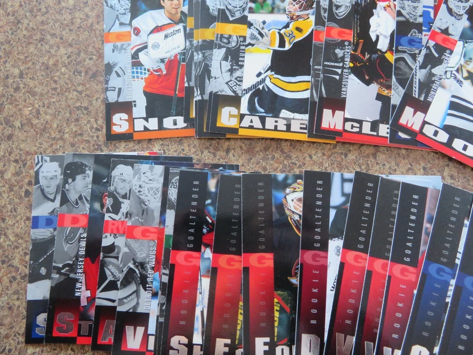 1997-98 Pinnacle Inside Hockey Card U Pick Mostly Goaltenders Will combine ship - Image 3 of 4