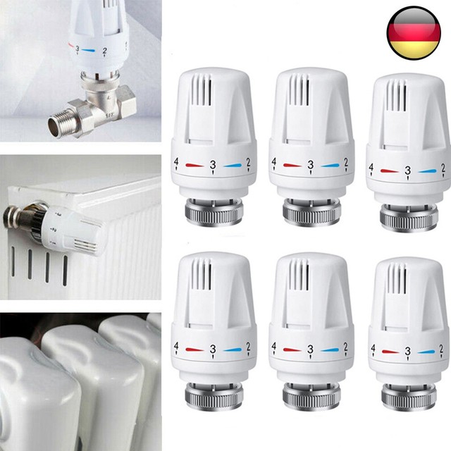 3/6XThermostatkopf M 30 x 1 5 Heizkörper Nullstellung Ventil Heizung Frostschutz 3/6XThermostatkopf M 30 x 1 5 Heizkörper Nullstellung Ventil Heizung Frostschutz