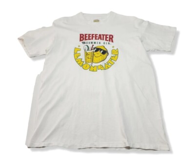 Vintage Beefeater Shirt The Summer Of Gin Lemon Eater Size Large Made In USA