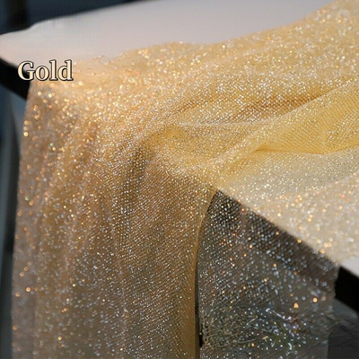 glitter tulle fabric for wedding dress