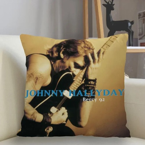 Musife Johnny Hallyday Pillowcase Custom Square Pillow Cover Zipper Pillowcase - Picture 2 of 50