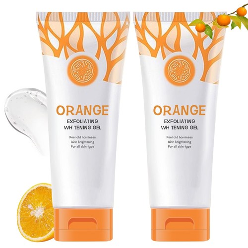 Orange Exfoliating Gel Scrub Face Body SkinNatural Orange Peeling Gel Face Sc...