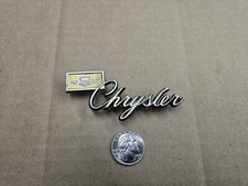 Chrysler Oem Gold Metal Vintage Script Emblem Badge Logo Nameplate Name Insignia