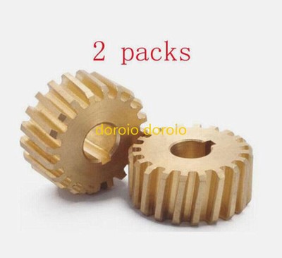 2PCS Milling Machine Part B08 Feed Brass Vertical CNC Mill Shaft Worm Gear Tool