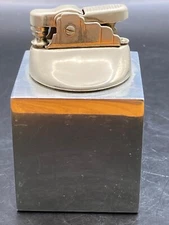 Vintage United Square Metal Block Insert Table Lighter