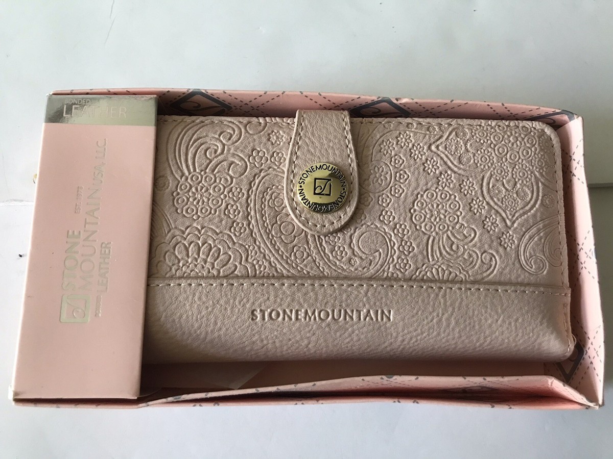 [JILLSTUART]★LOGO EMBELLISHED COWHIDE COIN WALLET Jill Stuart Light Pink Coin Purse Leather Wallet Card Holder