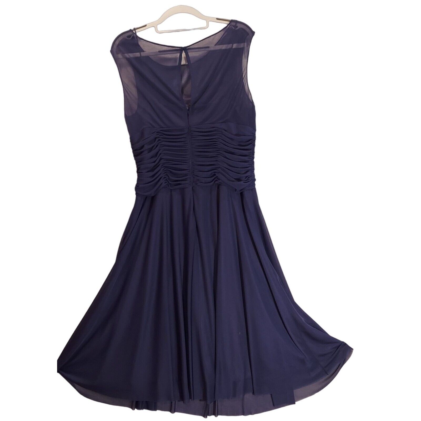 Jessica Howard Womens 12 Midi Formal gown Navy Bl… - image 2