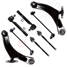 8Pcs Front Lower Control Arm Tie Rod Sway Bar Link For 2008-2015 Nissan Rogue