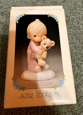 Precious Moments ''Jesus Loves Me''  Teddy Bear E-1372/B  1978