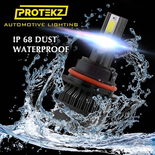 H13 9008 LED Headlight Bulbs Protekz 500% Brighter Halogen 6000K Cool White CREE - Picture 8 of 12